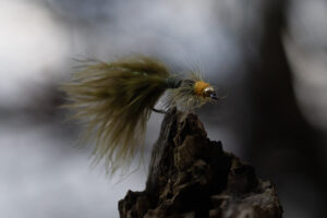 Damsel Nymph - Olive med Fl. Orange
